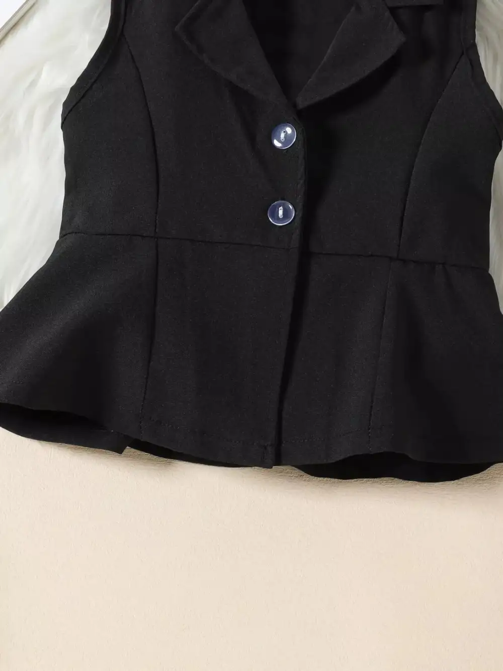 Sleeveless Blazer & Flare Pants Set