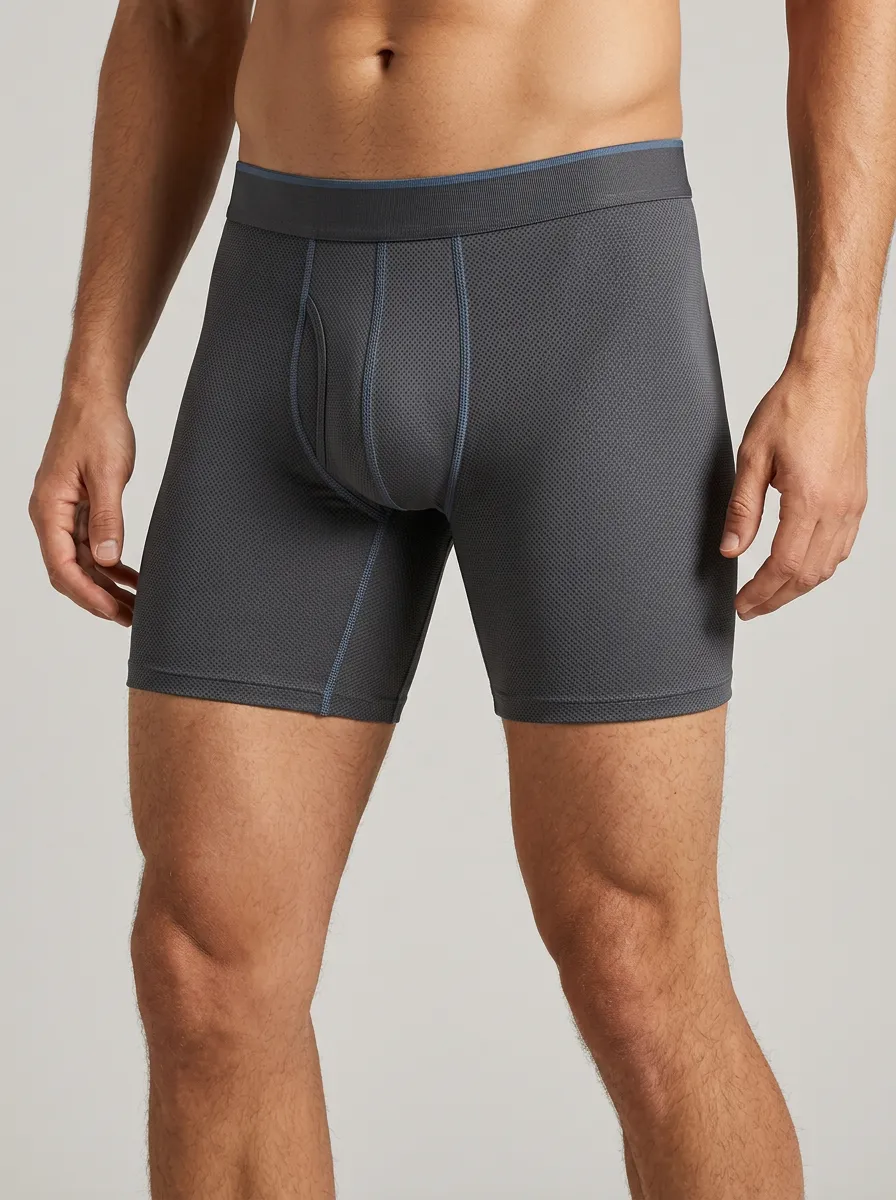 Men's Vintage Athletic Performance Mesh Boxer Briefs