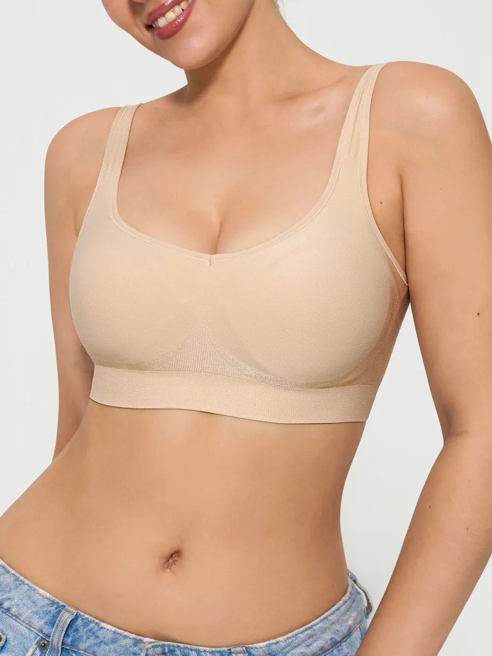 Seamless Comfort Wide Strap Bra