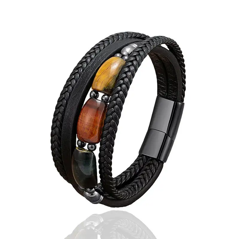 Natural Tiger Eye Tiger Eye Tiger Eye Bracelet