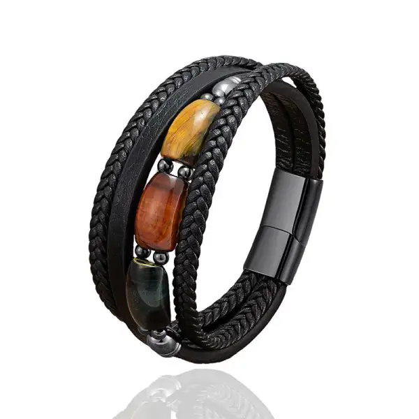Natural Tiger Eye Tiger Eye Tiger Eye Bracelet