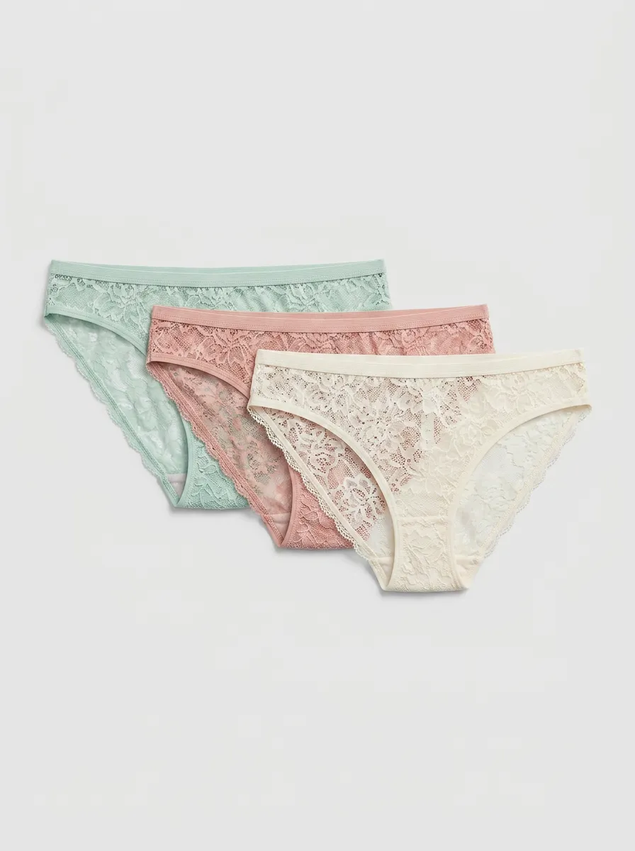 Comfort Floral Women's Three-Piece Panty Set
