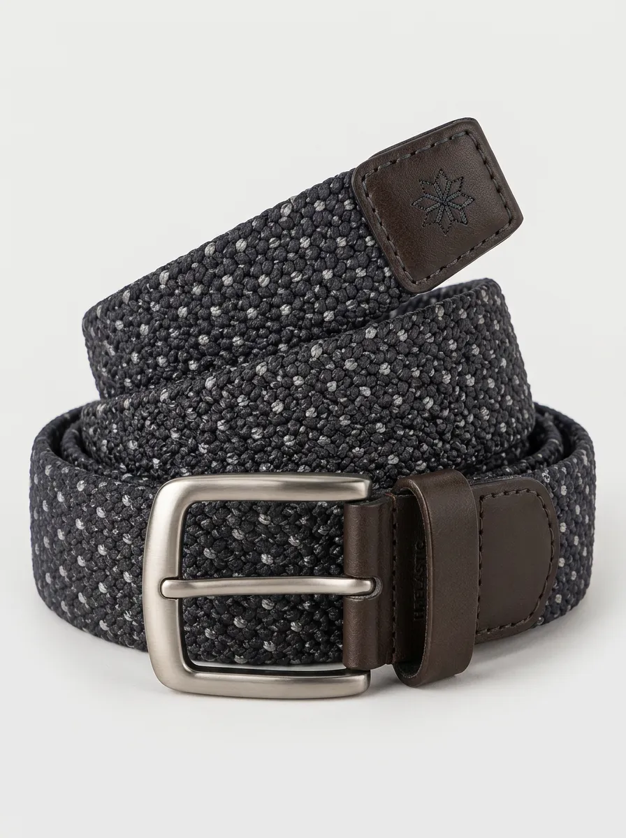 Men's Performance Casual Speckled Stretch Woven Belt