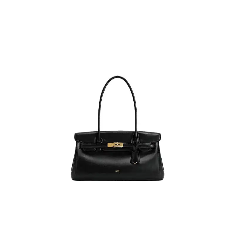 Textured Slim Baguette Bag