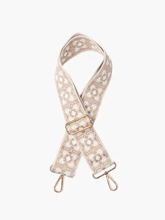 Adjustable Checkered Bag Strap