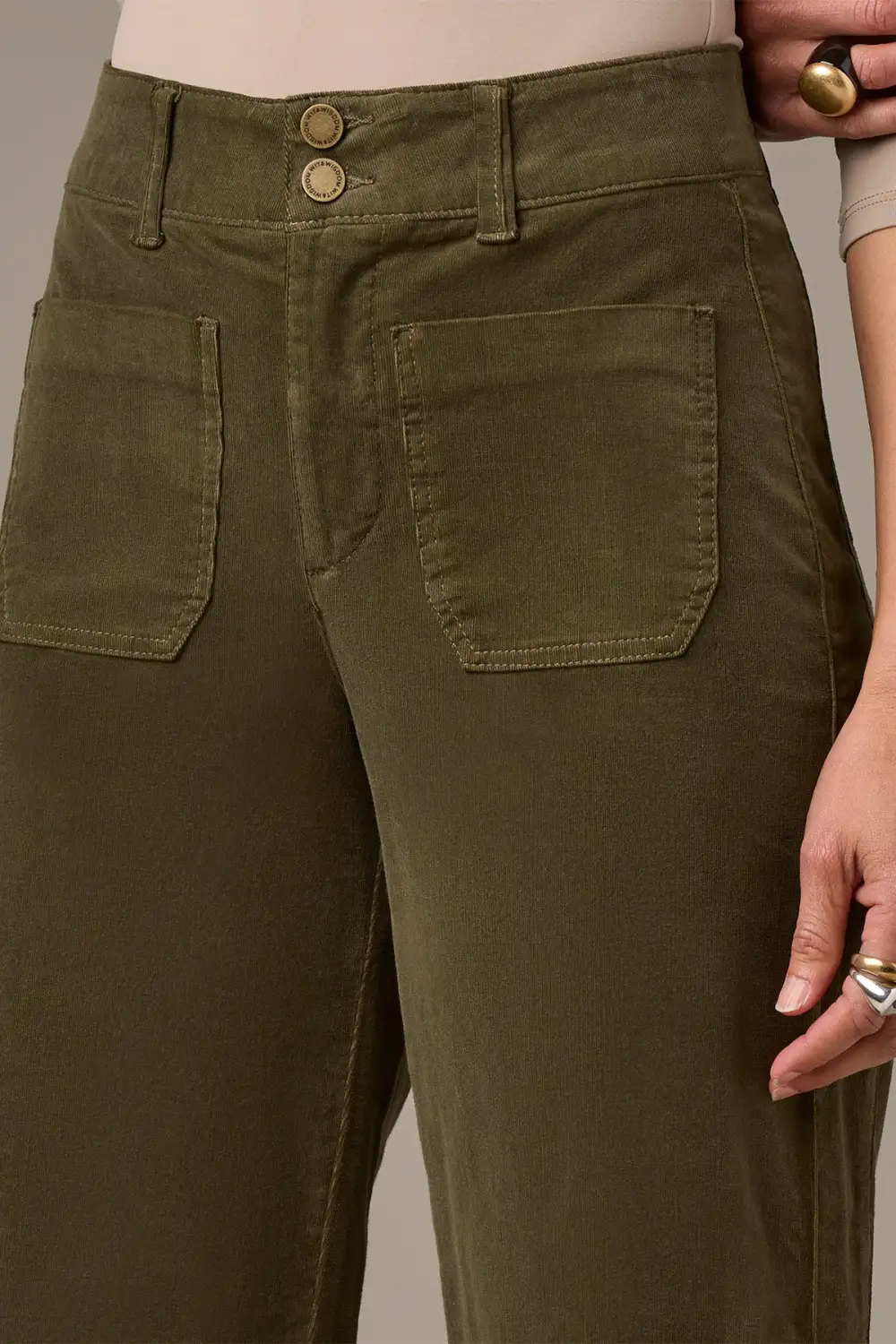 High Rise  Wide Leg Pants