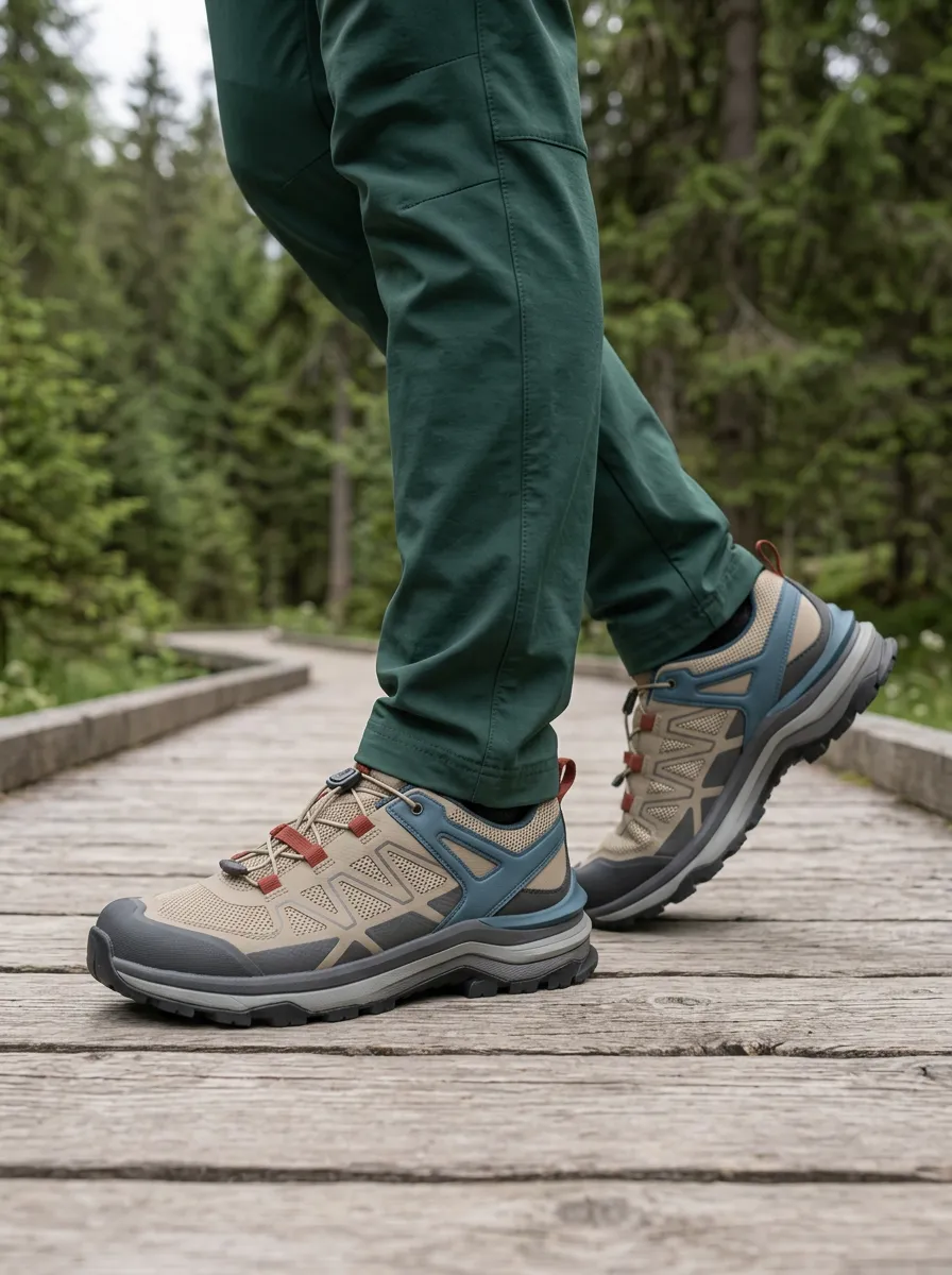 Men's Ridge Hiking Outdoor Mesh Pattern Printed Shoes