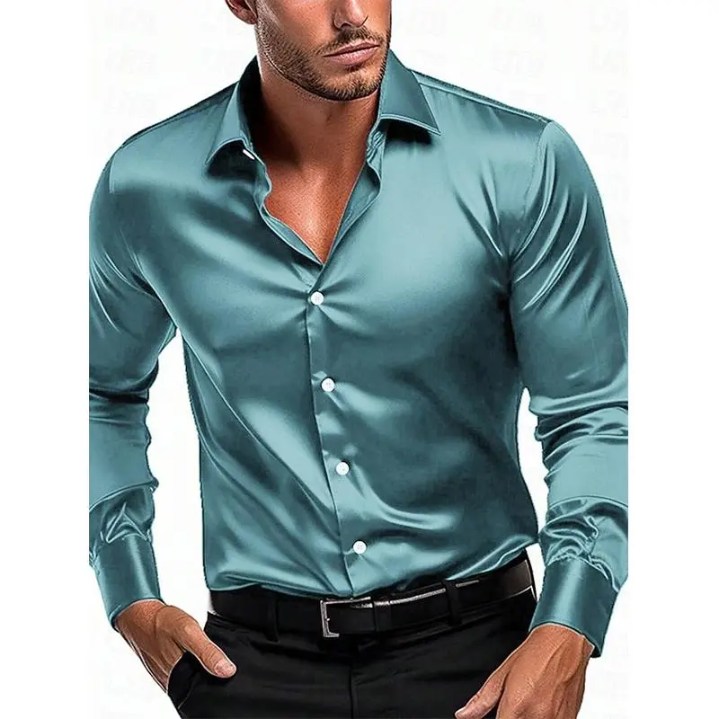 Open Collar Camp Woven Shirt