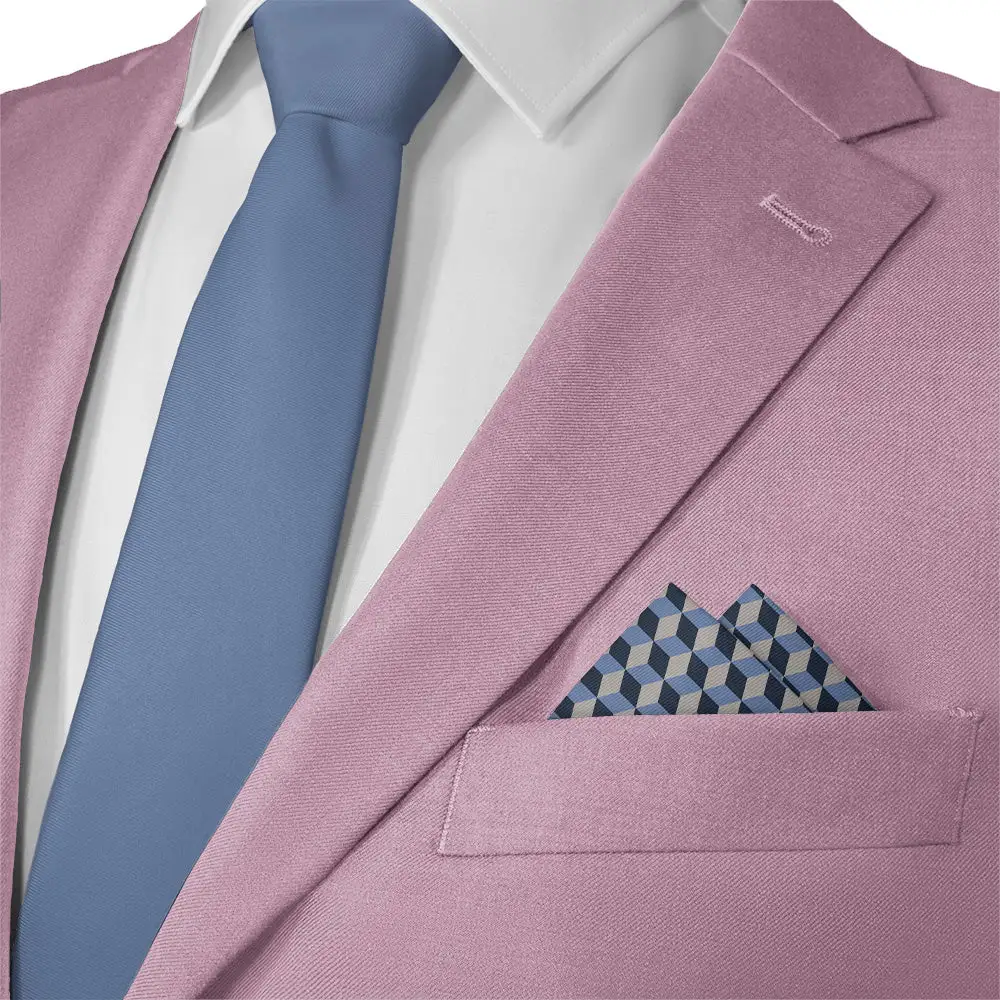 Formal Streamlined Geometric Pocket Square