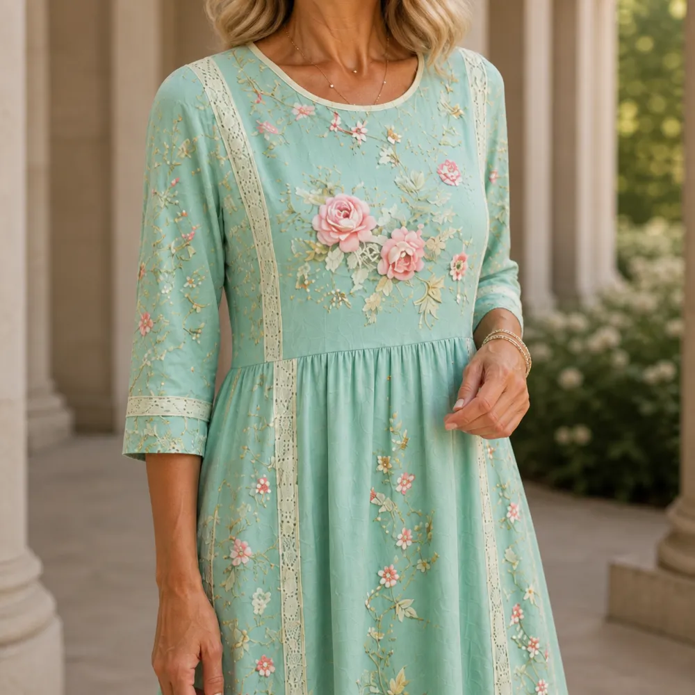 Modern Refined Women's Floral Maxi Dress