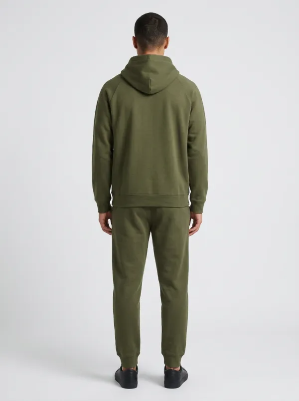 Men's Embroidered Mountain Pullover Hoodie & Tapered Jogger Set
