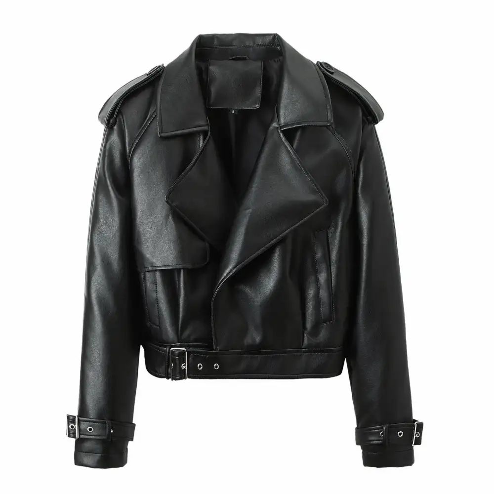 Asymmetric Zip Biker Jacket