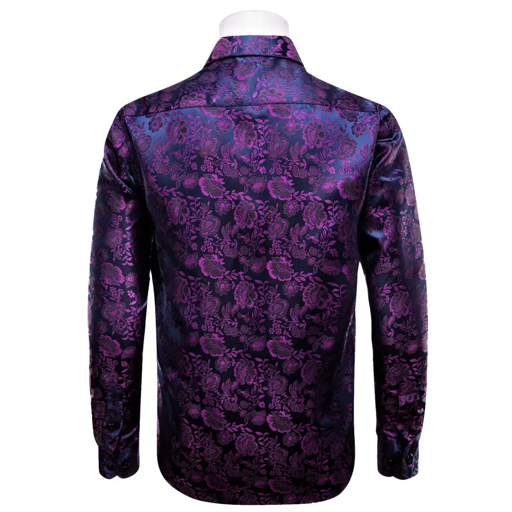 Floral Long Sleeve Formal Dress Shirt