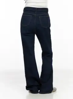 Solid Bootcut Jeans