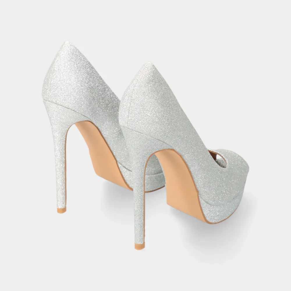 Glitter Finish Pumps