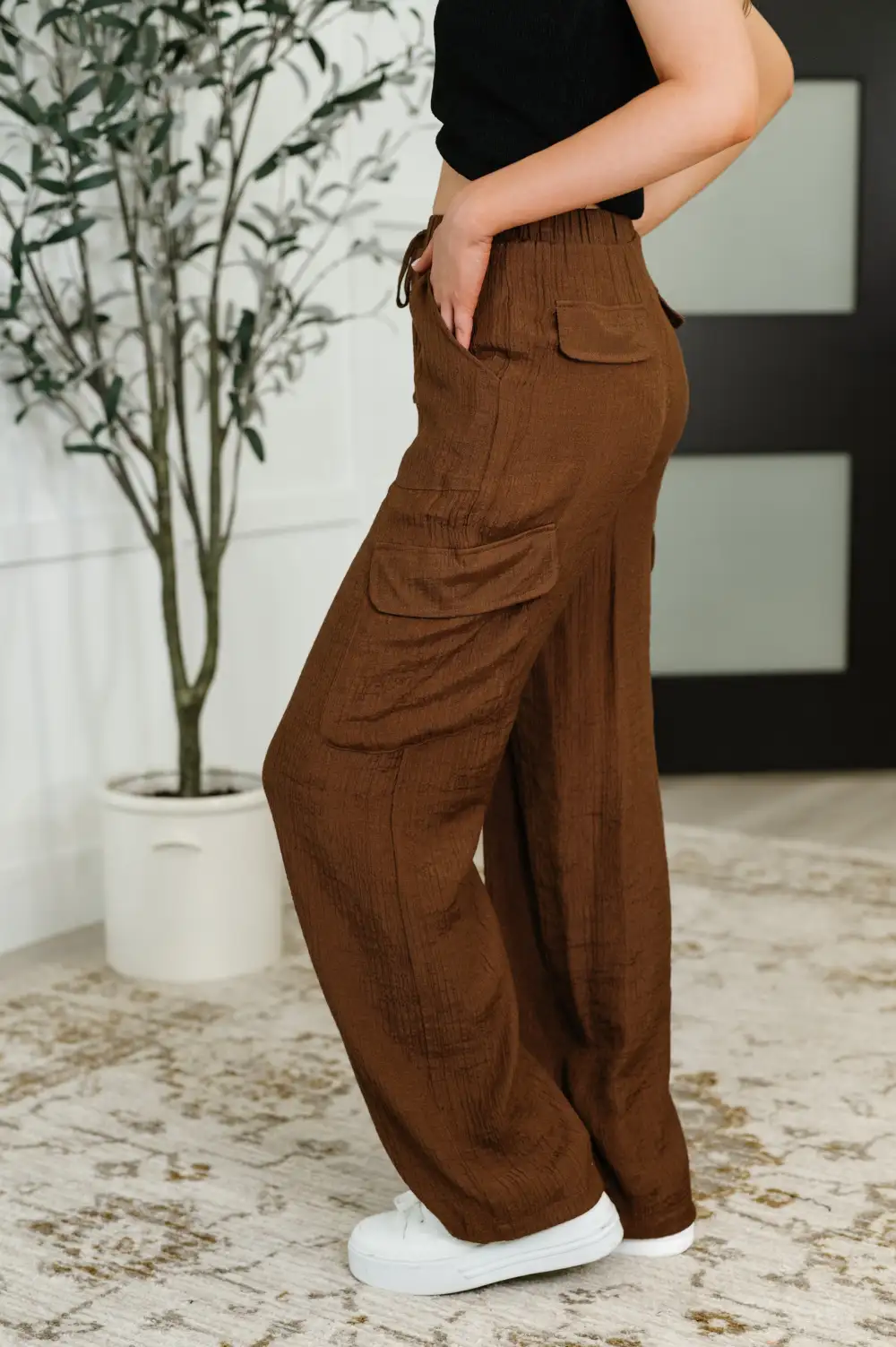 Relaxed Duty Straight Leg Cargo Pants In
