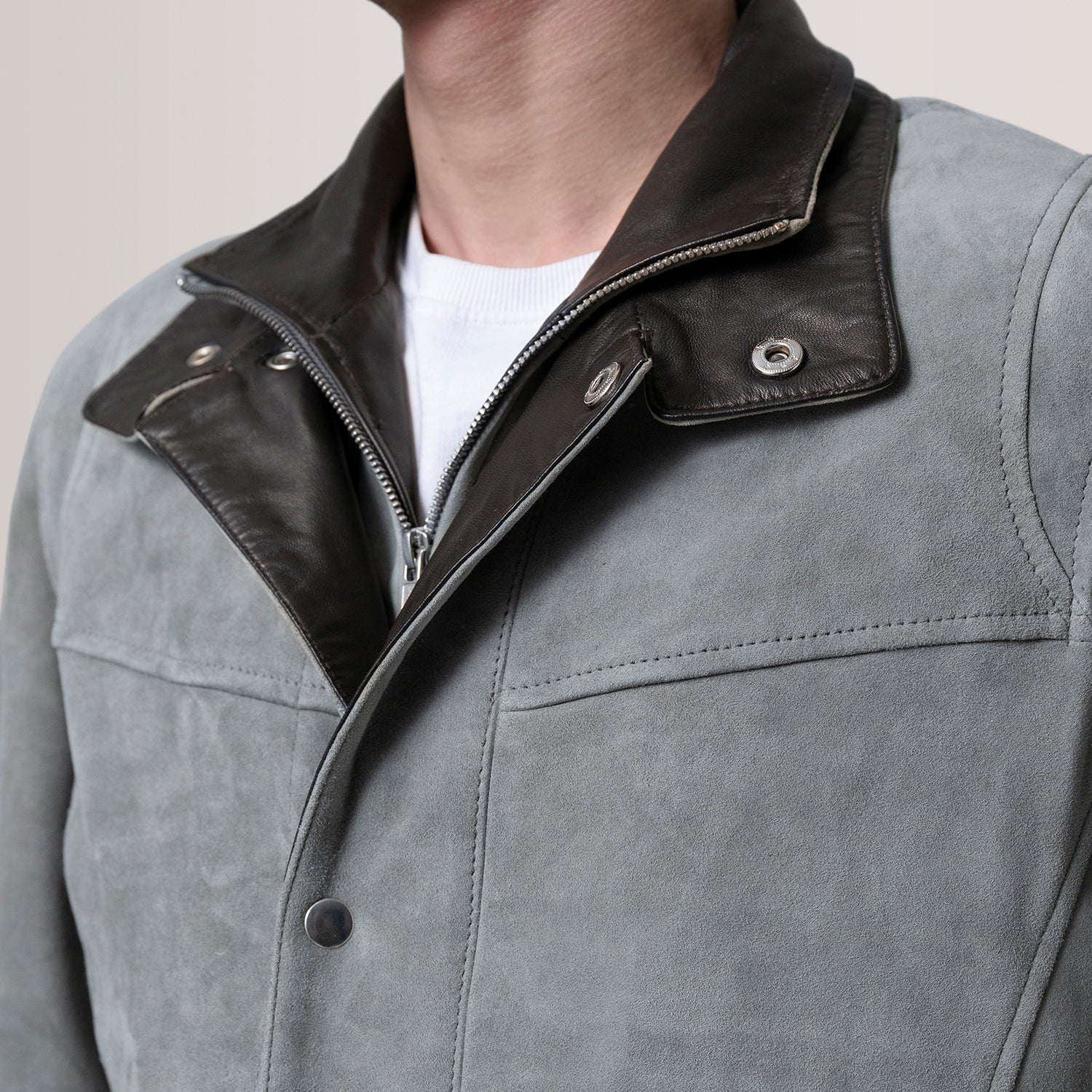 Men's Racer Suede Jacket