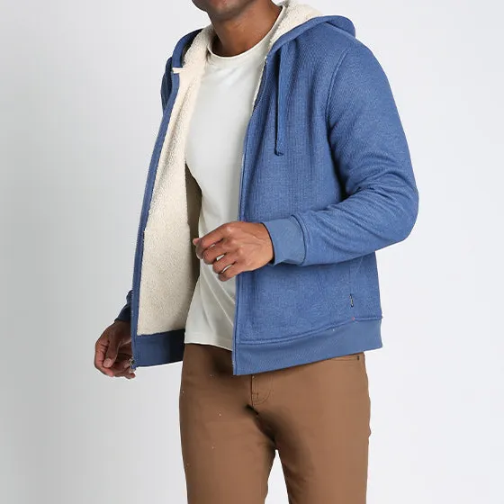 Sherpa Lined Waffle Hoodie