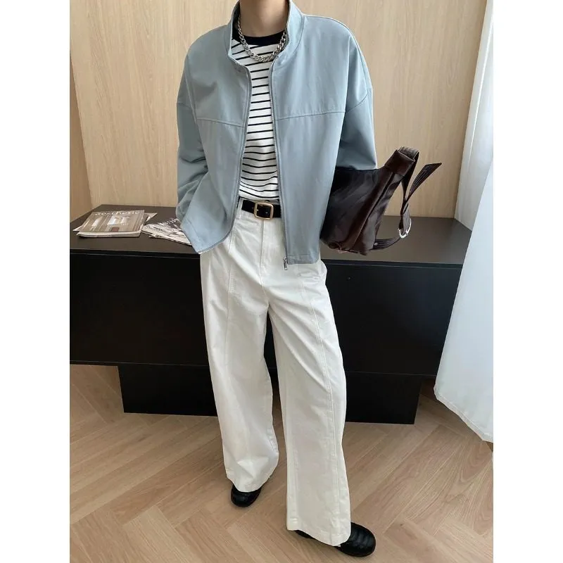 Tailored Stand-Collar Casual Outerwear Jacket