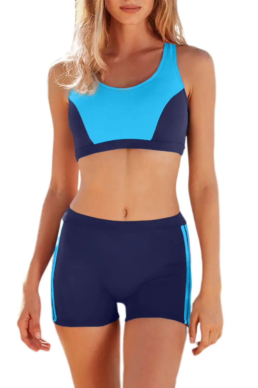 Swimwear Solid Colorblock Bodycom Party Bikinis