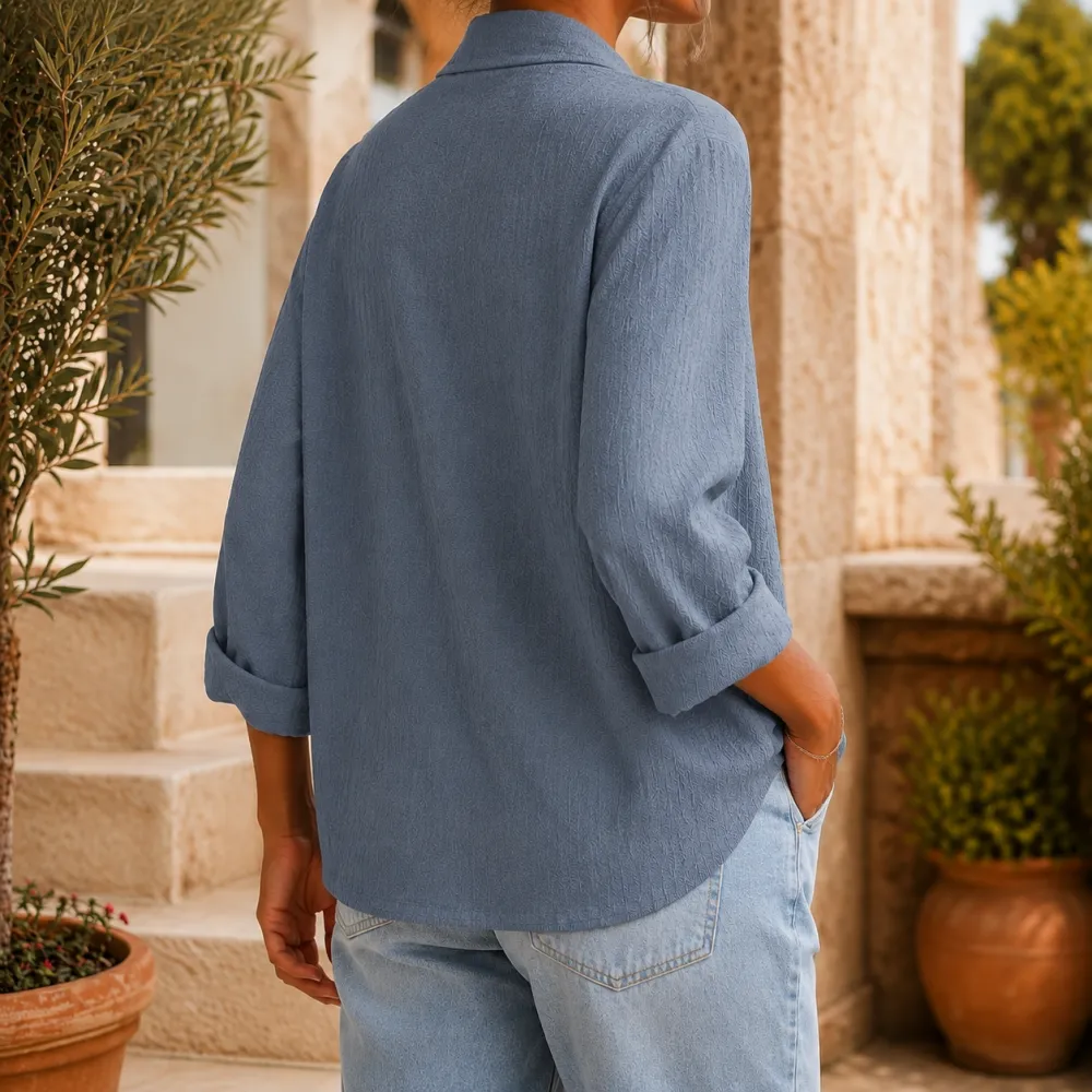Relaxed Collared Blouse