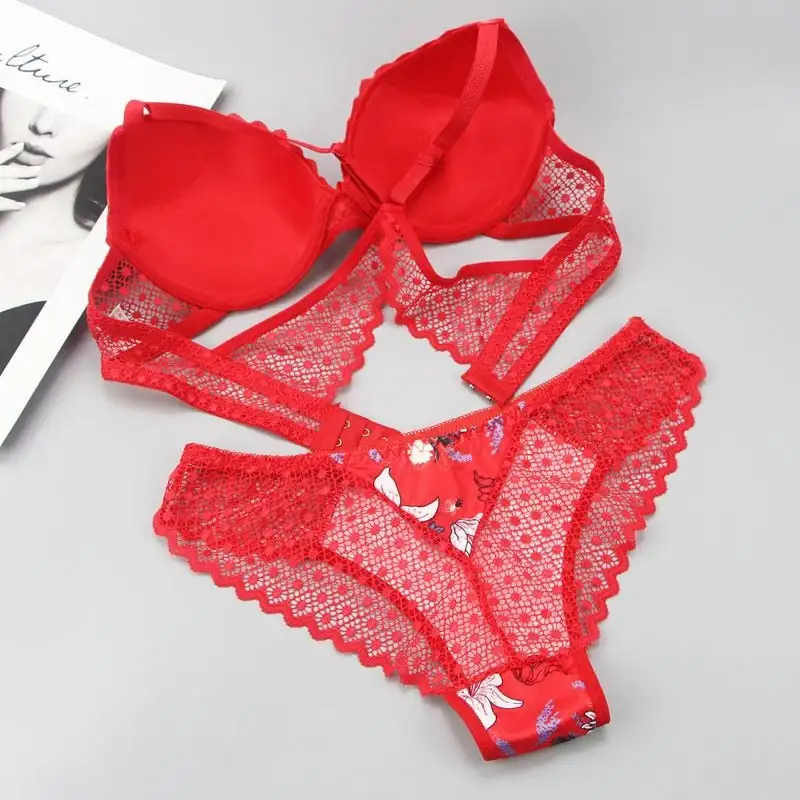 Floral Lace Support Lingerie Set