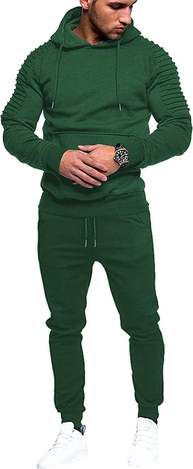 Hoodie Jogging Athletic Suits Two Piece Set