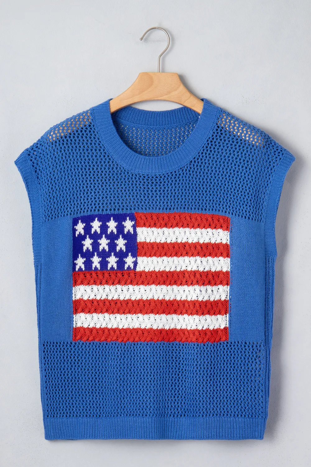 Sky Blue Graphic Short Sleeve Top