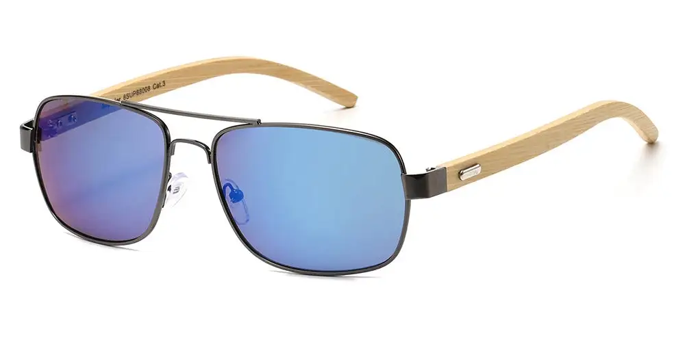 Modern Mirrored Fashion Rectangle Sunglasses