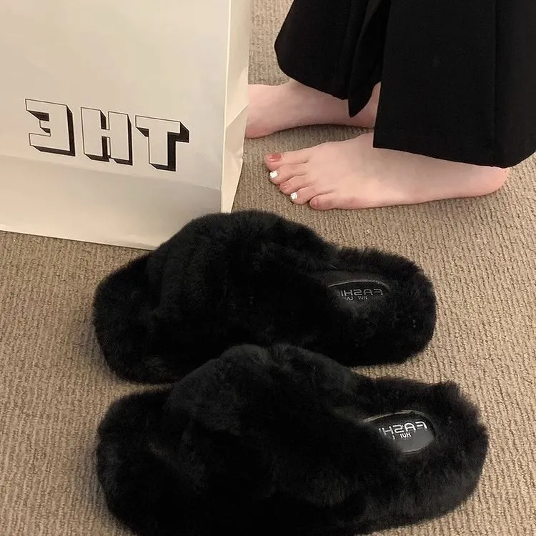 Soft Lined Thick Sole Home Slippers