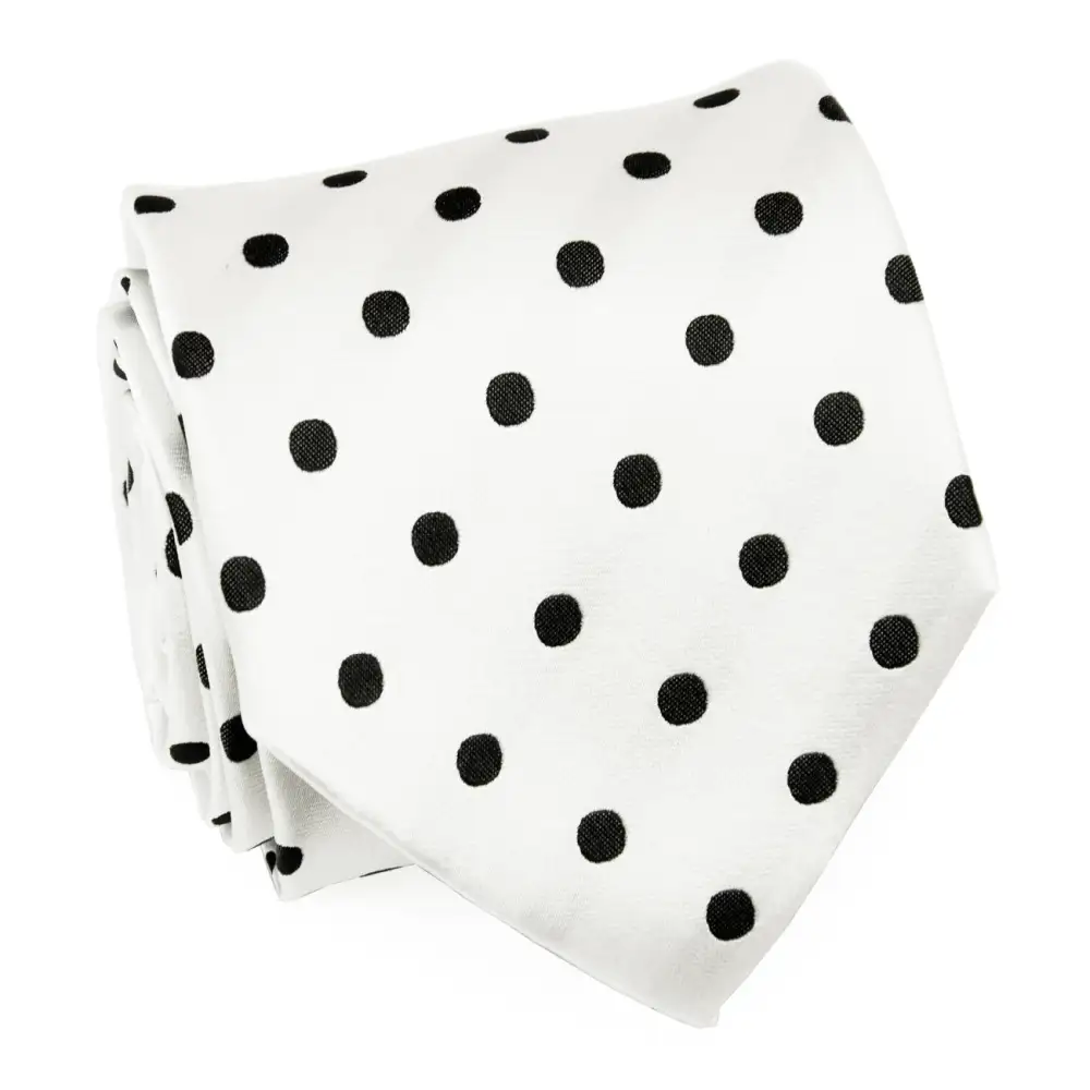 Polished Silk Polka Dot Men's Necktie