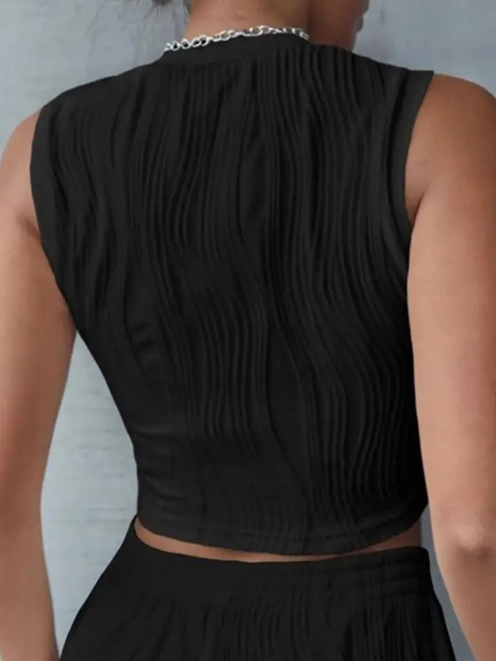 Ribbed Knit Slim-Fit Tank Top