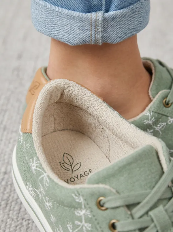 Women's Floral Nature Inspired Canvas Sneakers