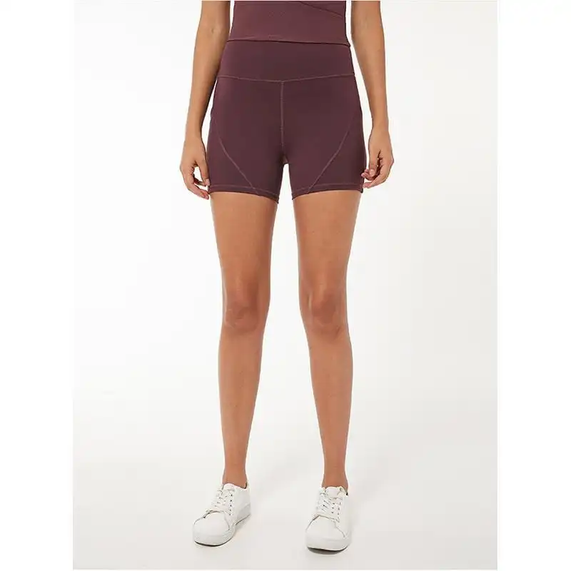 Side-Pocket Stretch Yoga Shorts
