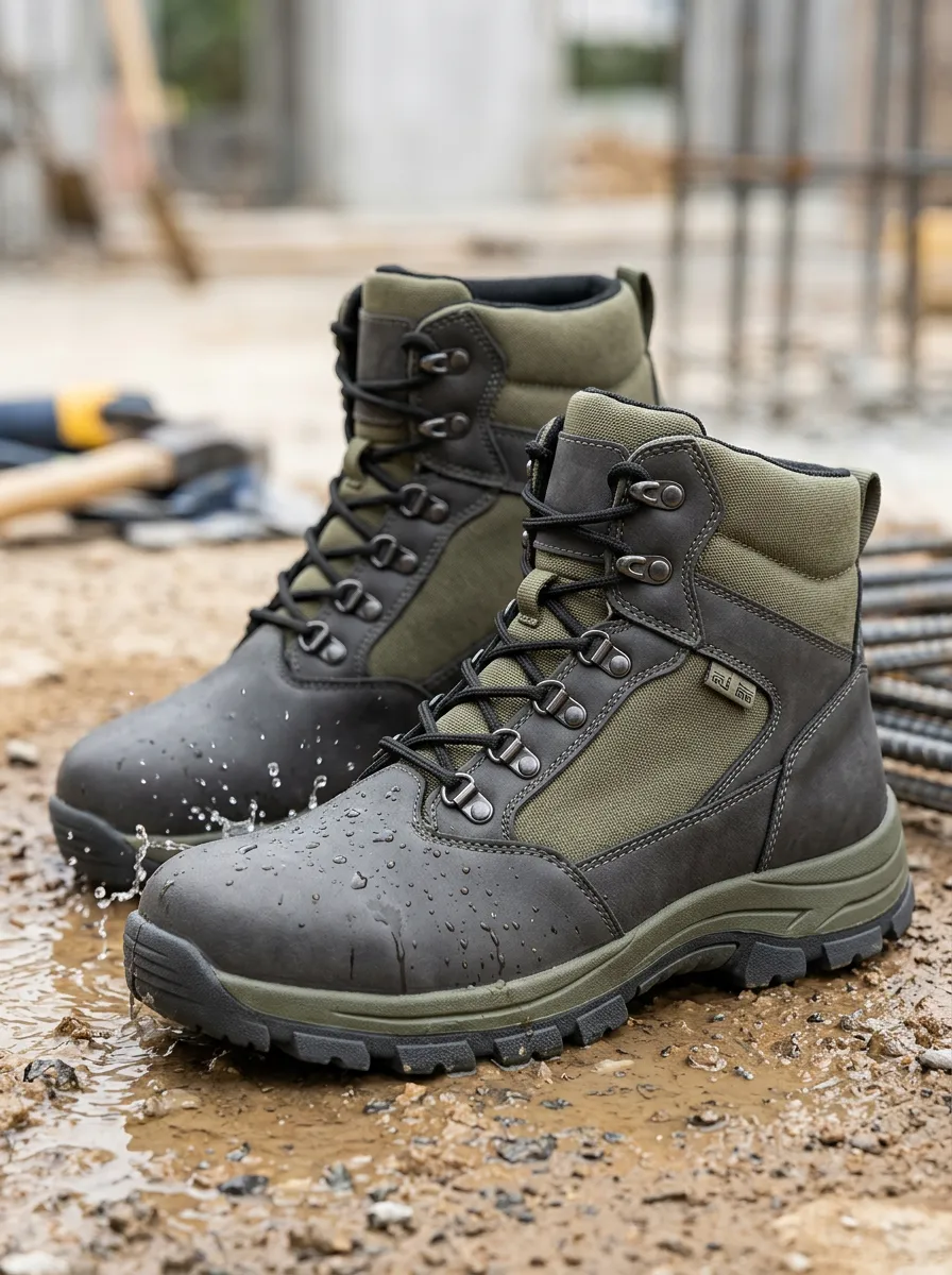 Durable-Look Tactical Men's Waterproof Work Boots