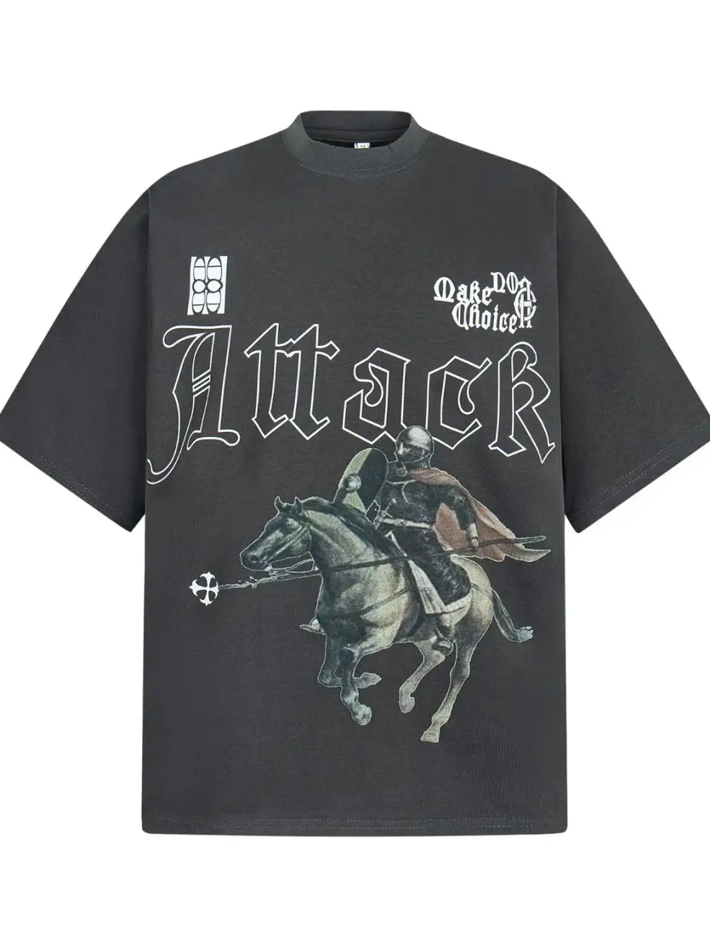 Relaxed Graphic Oversized Crew Neck Tee