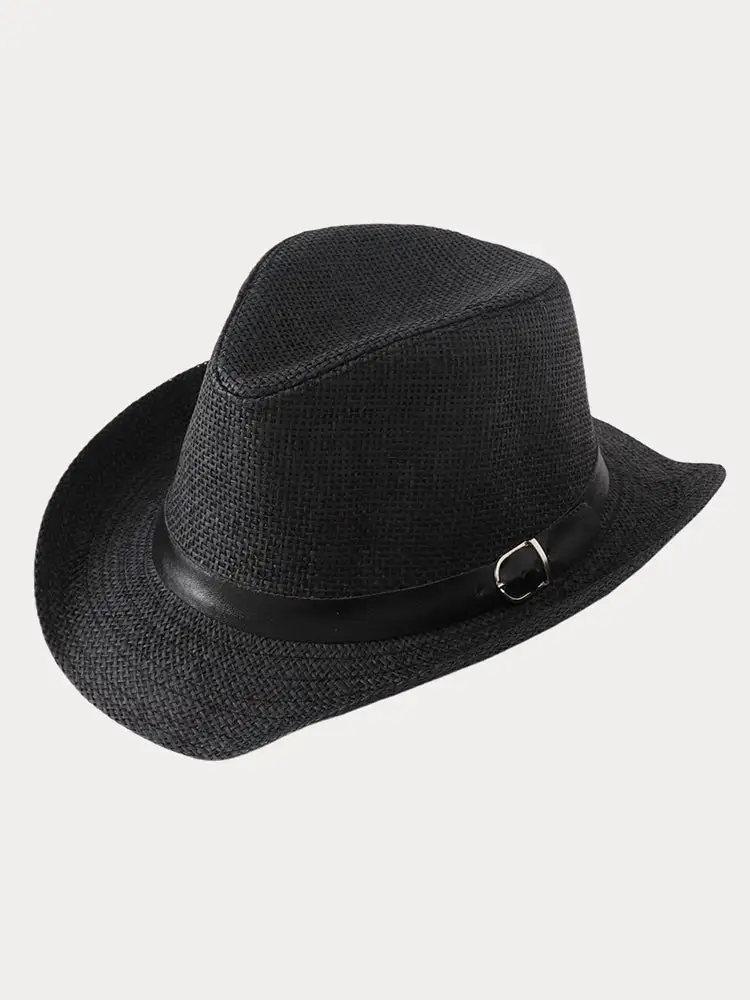 Classic Belted Panama Hat