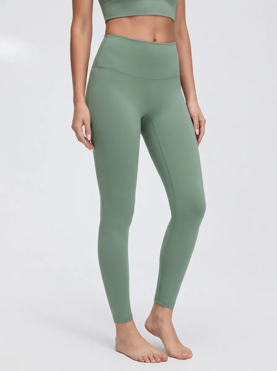 Women's Contour-Seam Seam-Free-Front Ankle-Length High-Rise Leggings