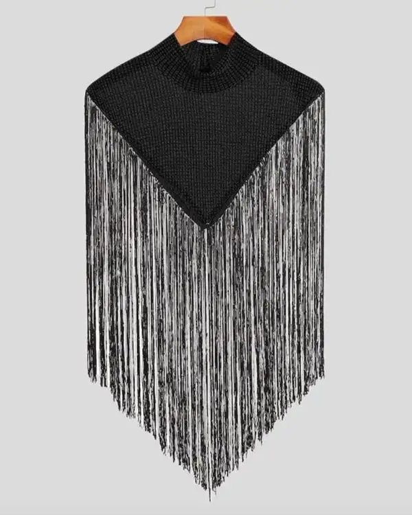 Fringe Halter Men's Top