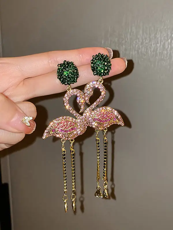 Angular Pearl-Inspired Accent Earrings