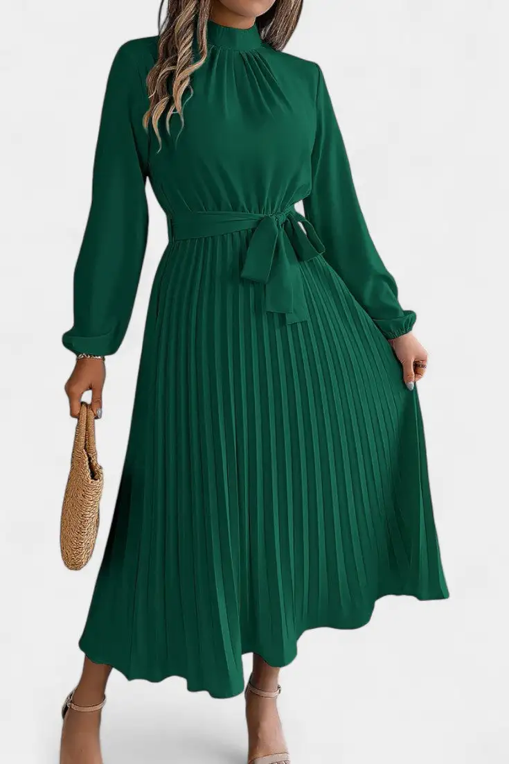 Pleated Casual Dress