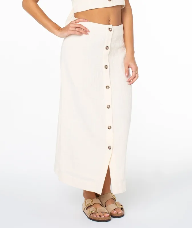 Relaxed Draped Mini Skirt