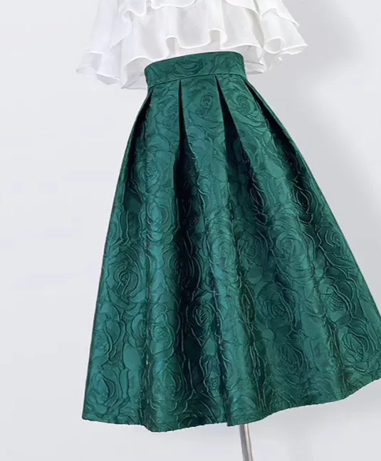 Lightweight Utility Everyday Casual Embroidered Skirt