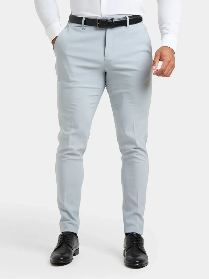 Light Grey  Hight-End Comfortable Suit Trousers