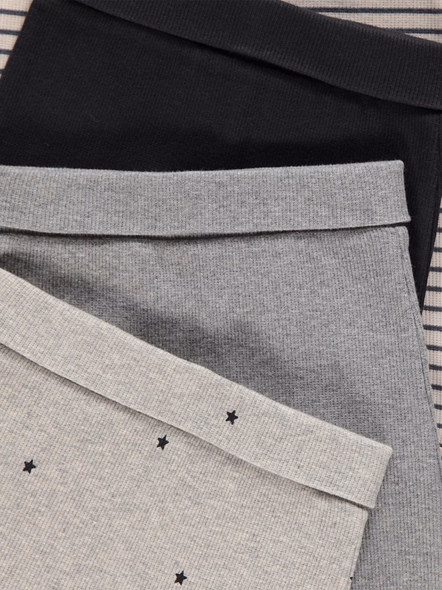 Neutral Ribbed Leggings 4 Pack detail 1