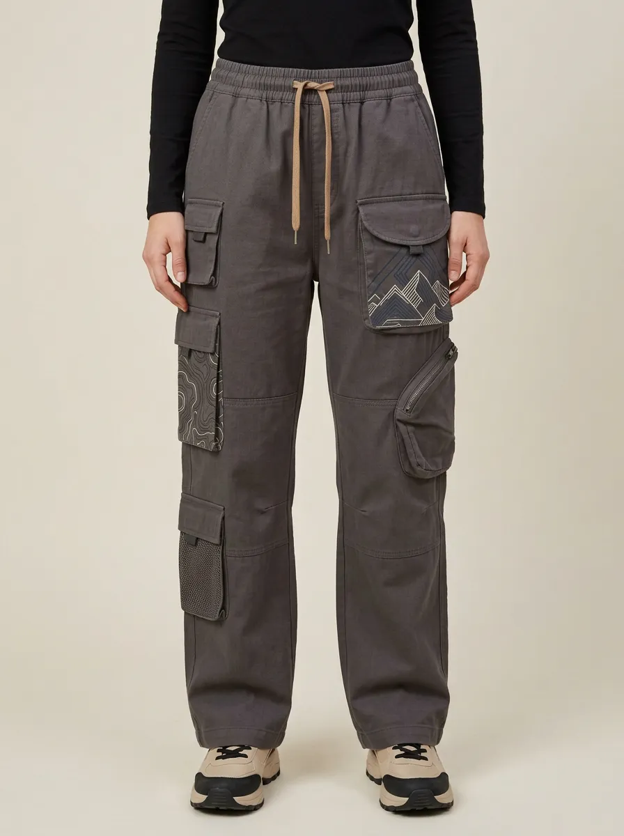 Women's Charcoal Outdoor Mountain Cargo Pants