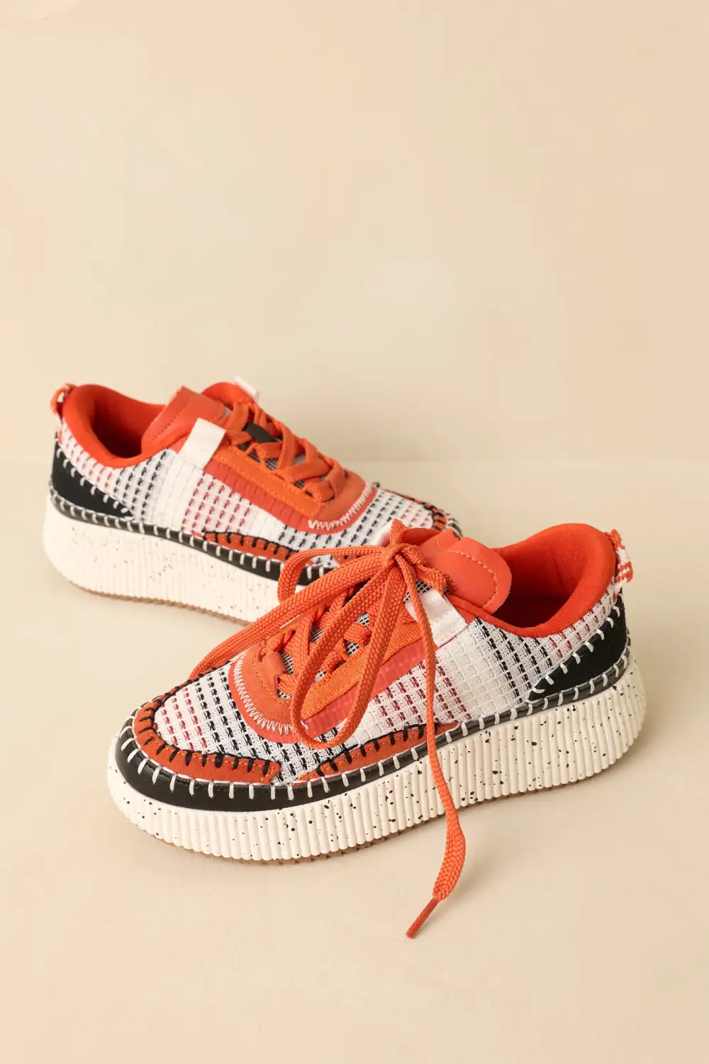 Platform Woven Sneakers