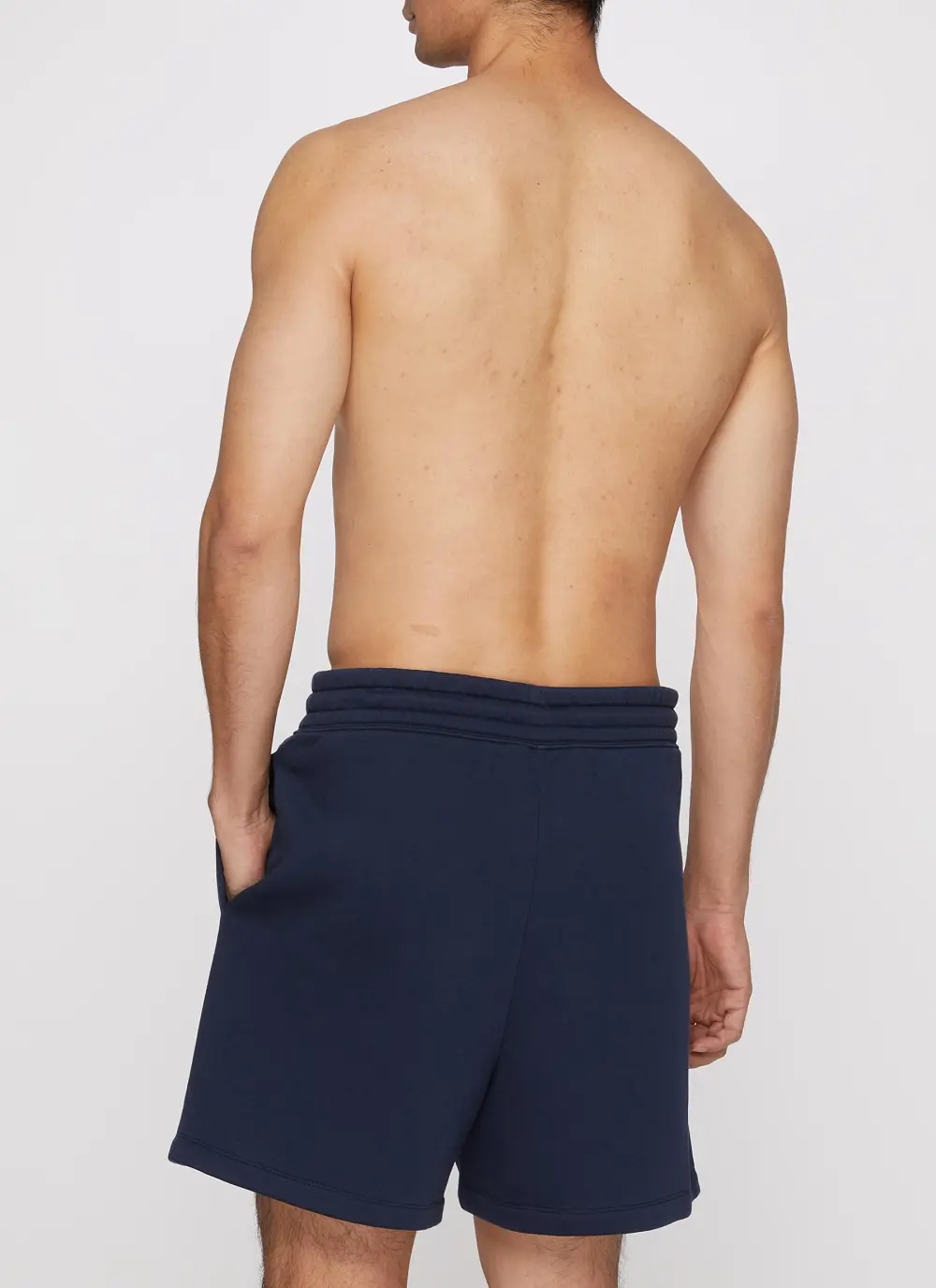 Casual Simple Loose Breathable Dark Blue Shorts