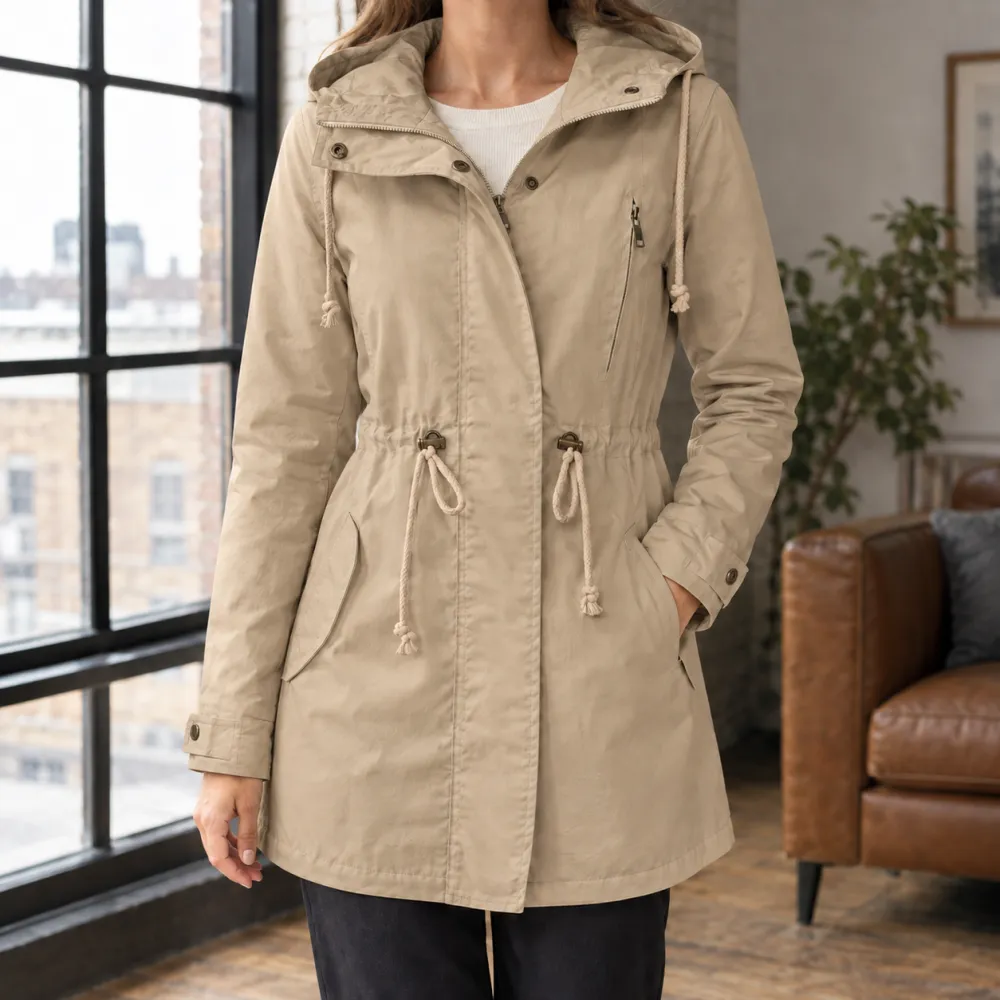Hooded Mid-Length Parka