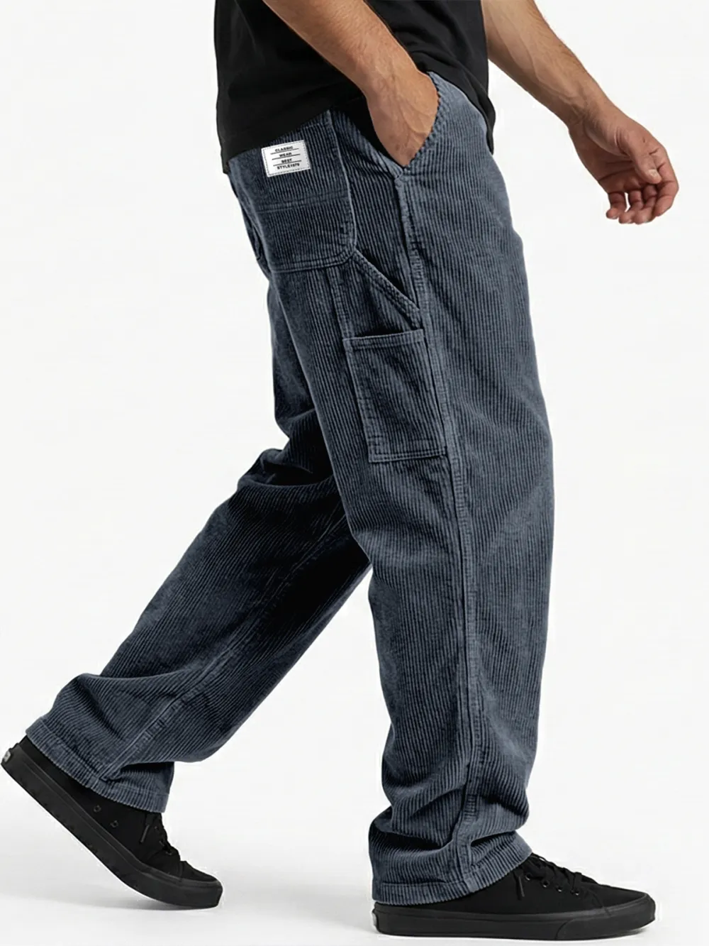 Corduroy Seamed Detail Pants